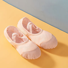 Women's Cross Straps Ballet Dance Shoes Soft Soled Dance Shoes