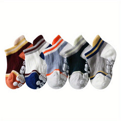 Girls Cartoon Knit Socks Non-slip Soft Cotton Sock
