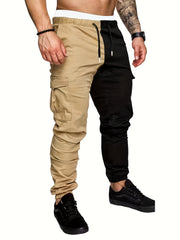 Cargo Pants Men s Casual Stretch Waist Drawstring Tapered Pants