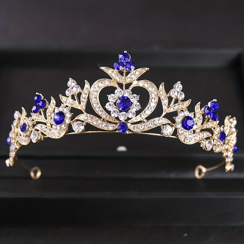 Girls Rhinestone Princess Crown Hair Accessories for Party