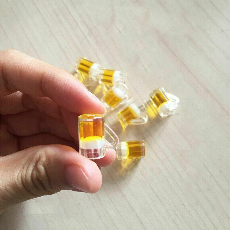 3pcs Mini Cup Doll House Kitchen Drink Model Wine Glass Decoration