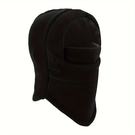 Windproof Warm Balaclava Hat Winter Fleece Mask Lightweight Solid Coldproof Hat