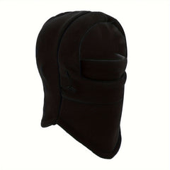 Windproof Warm Balaclava Hat Winter Fleece Mask Lightweight Solid Coldproof Hat