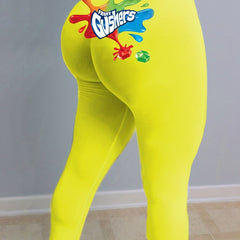 Graphic Print Skinny Leggings Casual Workout Leggings