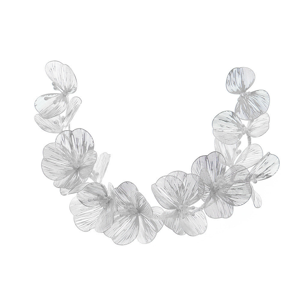 Golden Leaf Pearl Headband Vintage Baroque Hair Piece