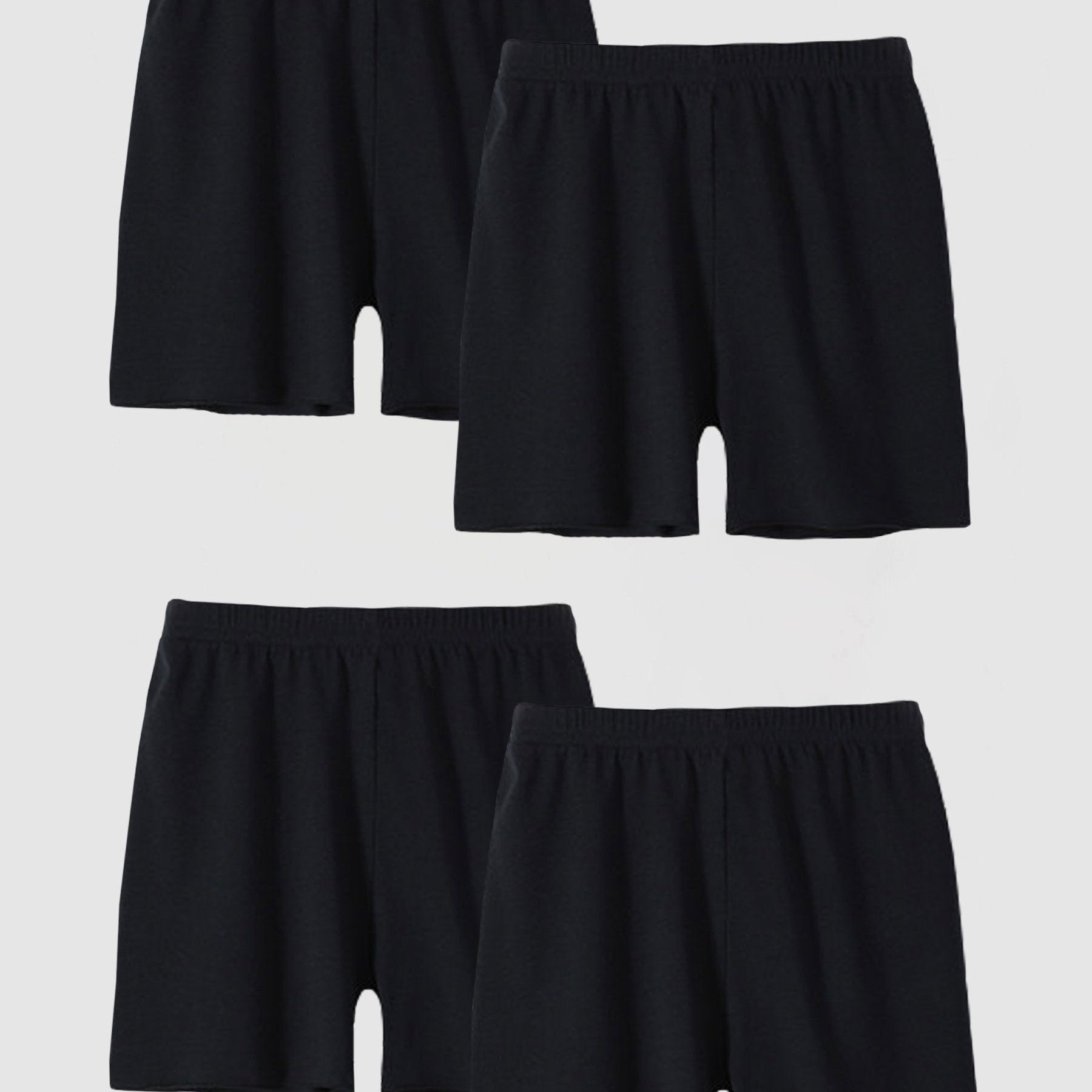 4-Pack Girls Casual Skinny Shorts for Sports Leisure Comfortable and Breathable