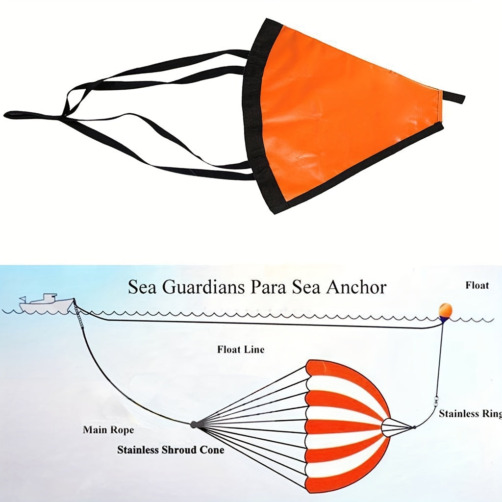 24in Sea Anchor Drogue Drift Brake Boat Accessory