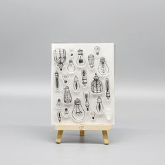 Light Bulb Cartoon Stamp for Kids