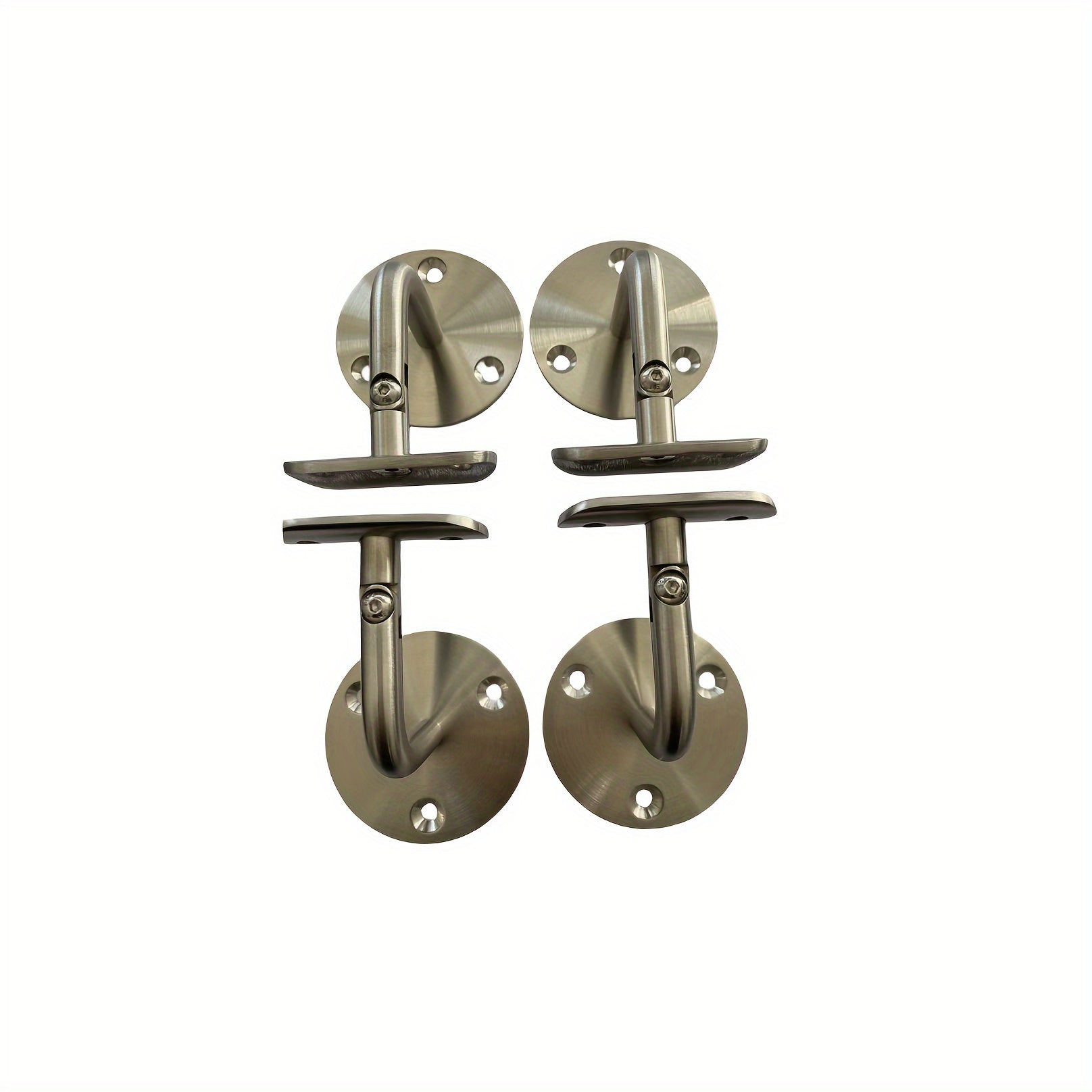 4pcs 304 Stainless Steel Handrail Brackets Adjustable 180 Handrail Brackets