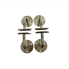 4pcs 304 Stainless Steel Handrail Brackets Adjustable 180 Handrail Brackets