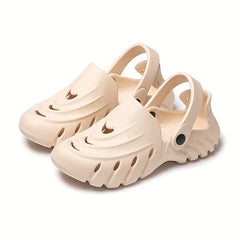 Women's Solid Hole Shoes Thick Bottom Sport Sandals