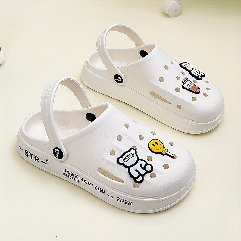 Women's Cartoon Bear Waterproof Clogs Sandals