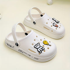 Women's Cartoon Bear Waterproof Clogs Sandals