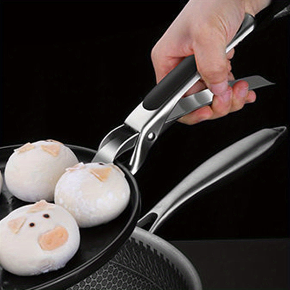 Stainless Steel Bowl Gripper Clips with Silicone Clamp