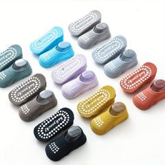 3 Pairs Baby Non-Slip Trampoline Socks Soft Comfortable Breathable Floor Socks