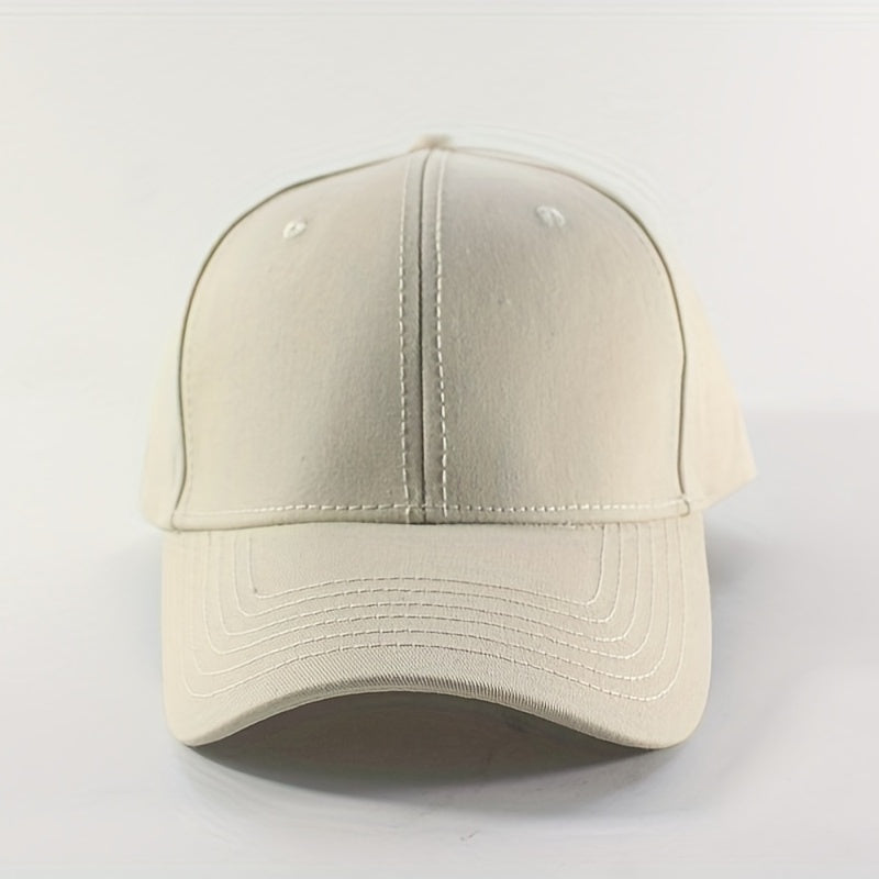 Solid Baseball Cap Adjustable Unisex Dad Hats Casual Sun Hat