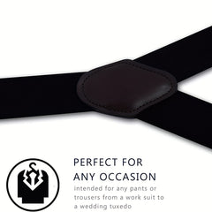 Men's Adjustable Elastic Suspenders Heavy Duty Work