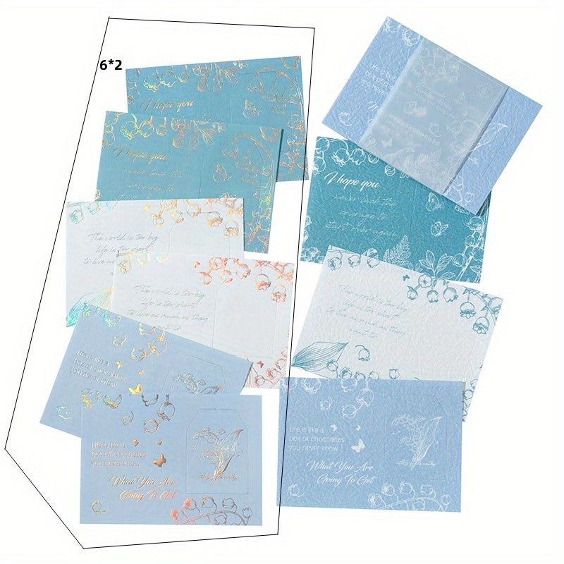15pcs Peninsula Garden Series DIY Notepad, Journal Decorations