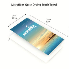 Quick Drying Microfiber Beach Towel Lightweight Portable Towel for Sports Travel