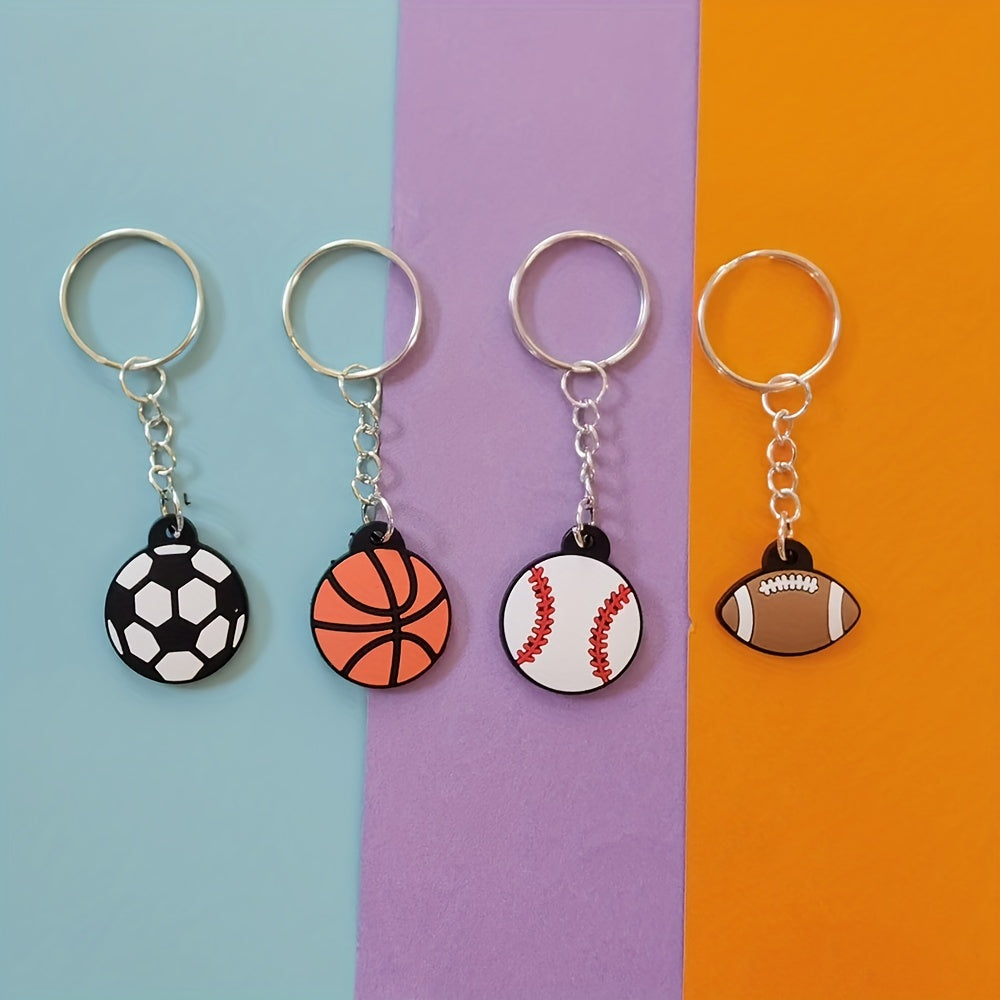 Creative Sports Keychain PVC Soft Rubber Keychain Perfect Gift