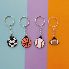 Creative Sports Keychain PVC Soft Rubber Keychain Perfect Gift
