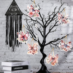 6pcs Butterfly Hanging Ornaments for Party DIY Craft Decor