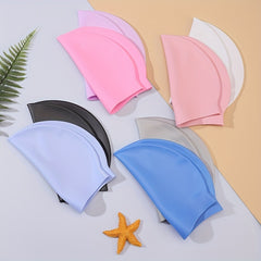 3pcs Adult Silicone Swimming Cap Nose Clip Earplug Set - Unisex Waterproof