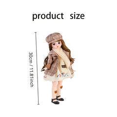 Parisian Doll with Curly Hair & Birthday Gift Mixed Colors Plastic Material