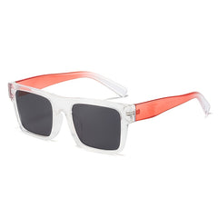 Square Frame Gentle Driver Sunglasses Matte Brown Retro UV400 Glasses