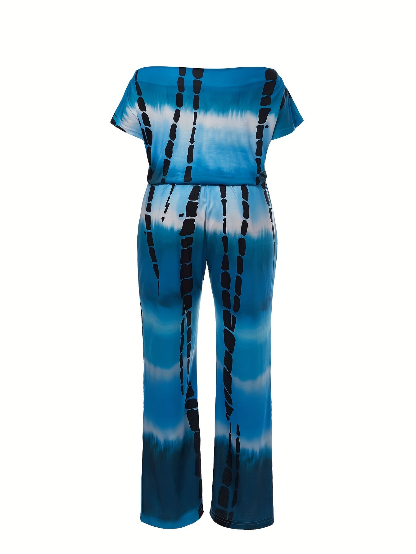 Tie Dye Off Shoulder Jumpsuit