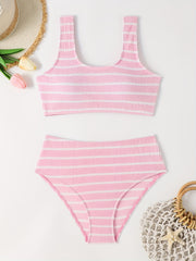 Girls Dinosaur Print Tankini Swimsuit Set