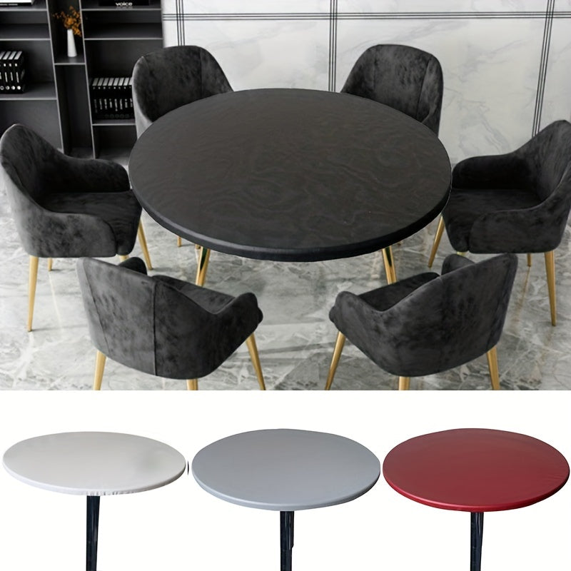 Waterproof Polyester Round Table Cloth for Home and Restaurant Use