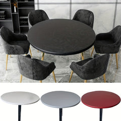 Waterproof Polyester Round Table Cloth for Home and Restaurant Use