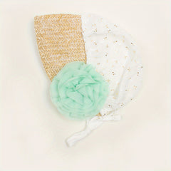 Chiffon Roll Flower Baby Hat For 0-3 Years