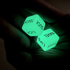 2pcs Luminous Dice for Party Supplies and Board Games