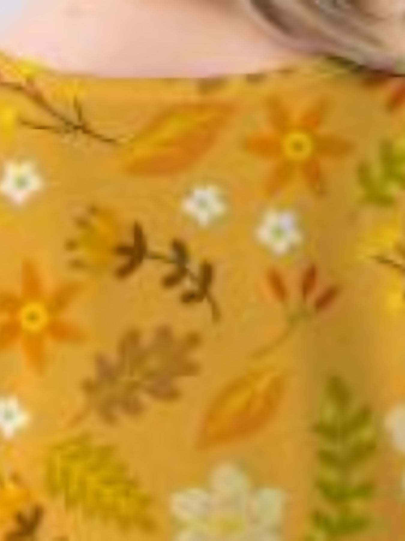Girls Floral Long Sleeve Dress for Spring Fall