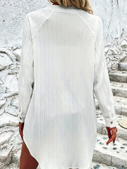 Women's Ribbed Button Up V Neck Cardigan