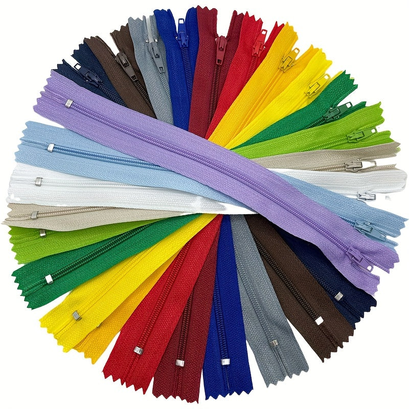 5pcs Colorful Nylon Coil Zippers for Tailoring Sewing Crafting