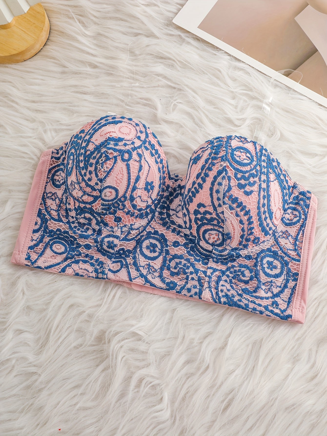 Push Up Lace Bra Comfortable Embroidered Lingerie