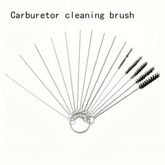 Motorcycle Carburetor Cleaning Needle Set Stainless Steel Tool Brushes