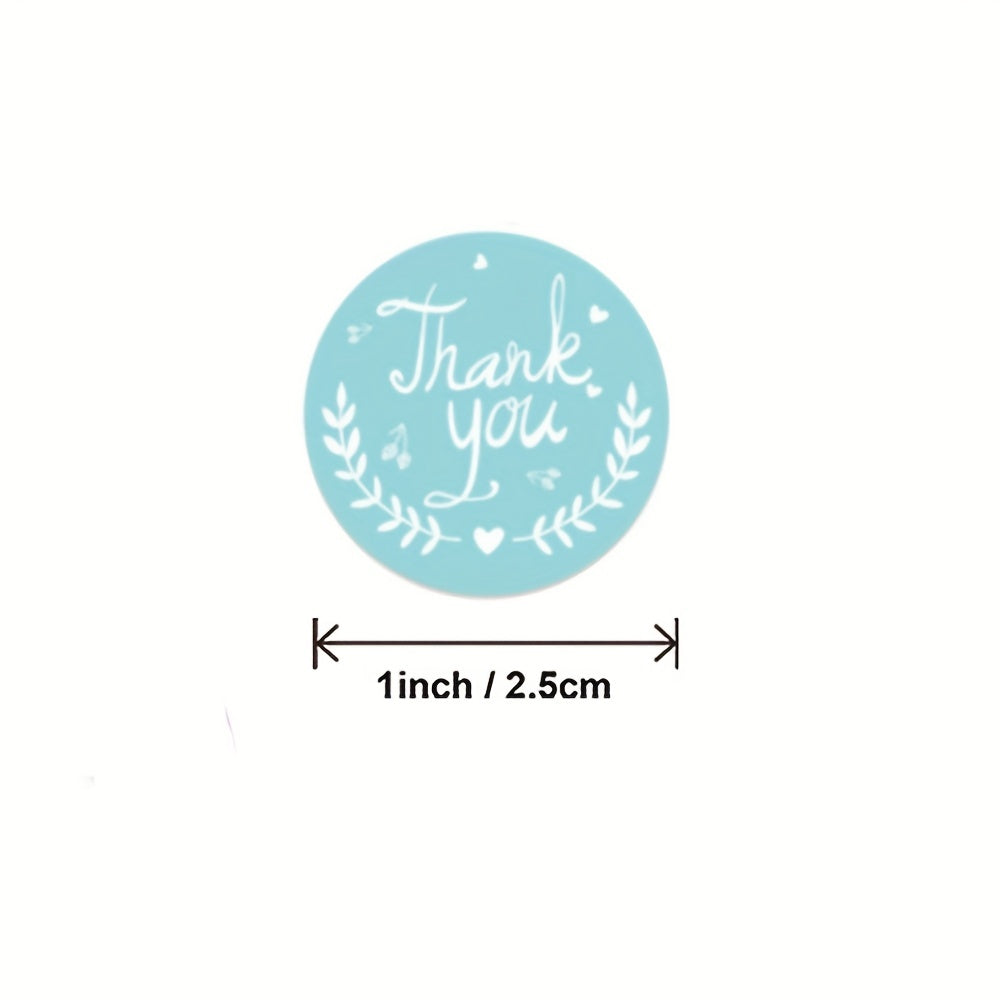 500pcs Flower Sticker Thank You Gift Decoration Self adhesive Sticker