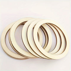 20pcs Pre-drilled Natural Wooden Circles for DIY Crafts Clothing Ornaments Art