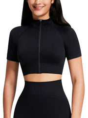 Yoga Workout Set Short Sleeve Top & Slim Fit Flare Pants