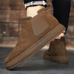Men's Slip On High Top Hiking Shoes Casual Non Slip Sneakers