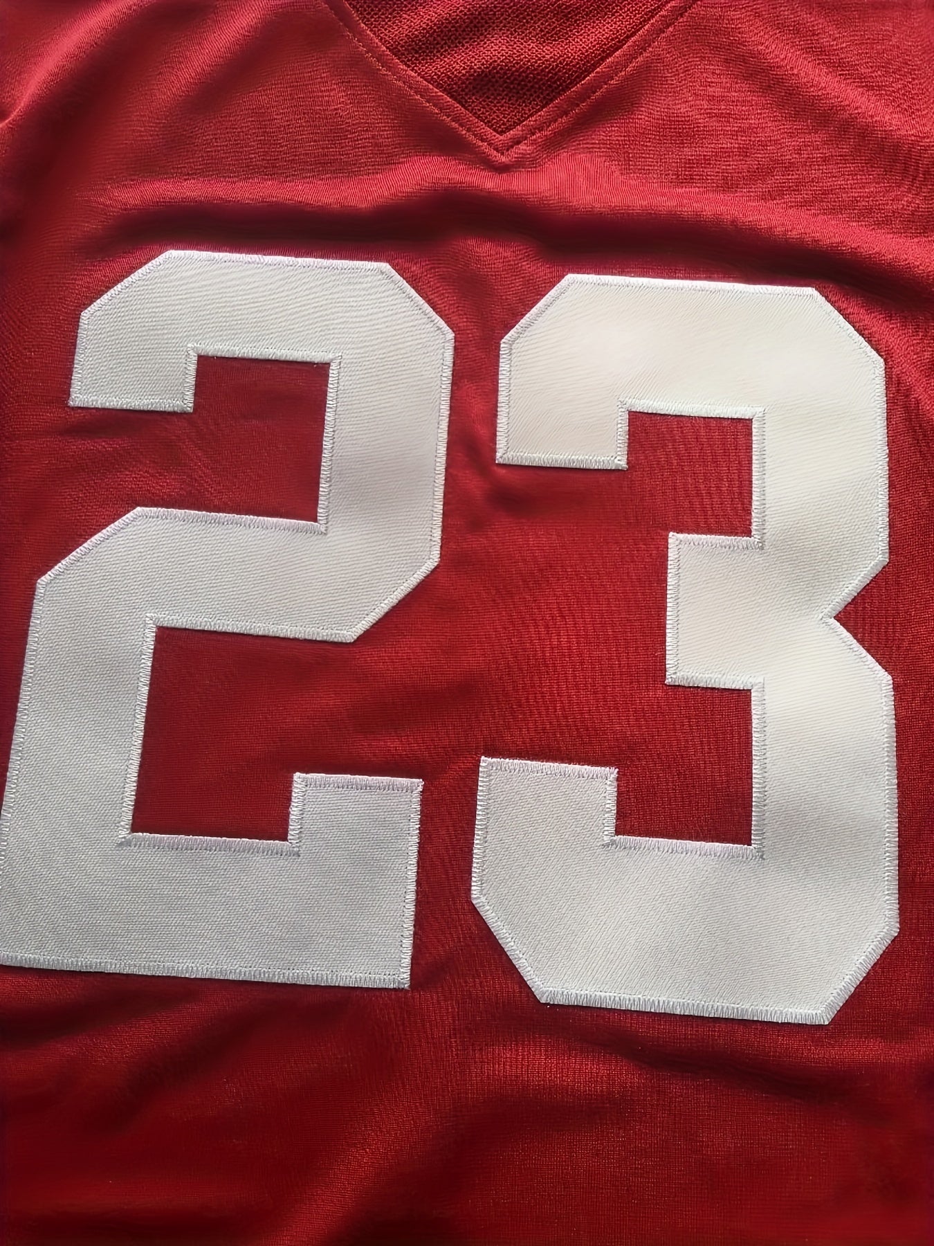 Women's No. 23 American Football Jersey Embroidered V-Neck Short Sleeve T-Shirt