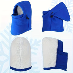 Winter Hat And Ski Gloves Set Windproof Balaclava Ski Mask