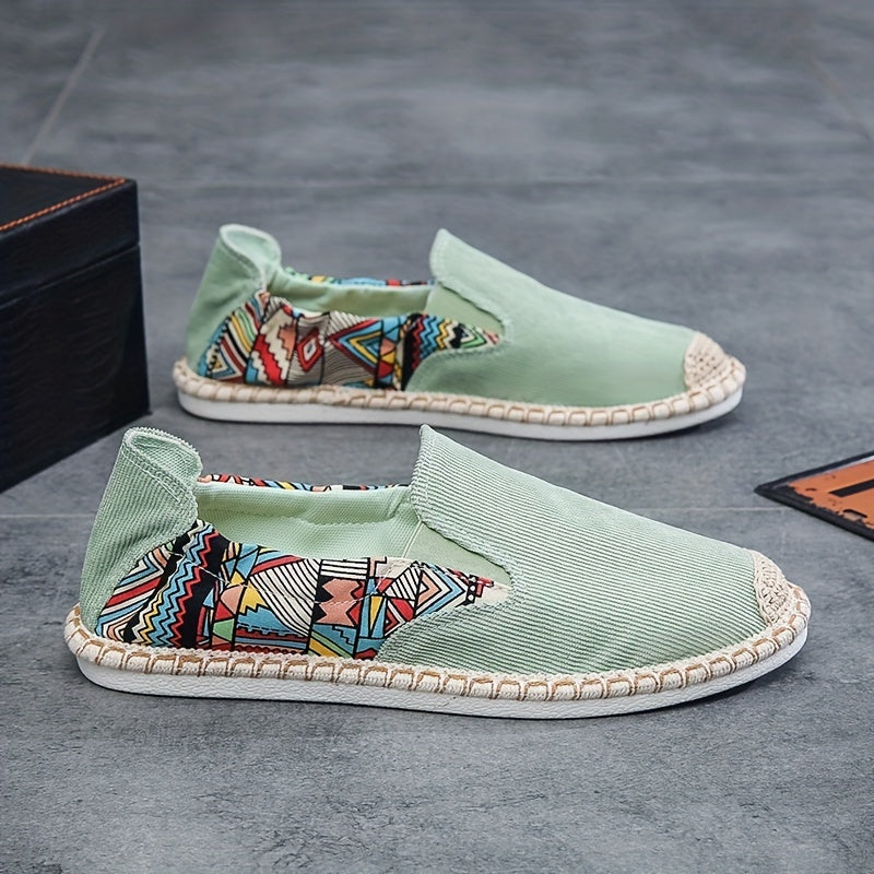 Men's Slip-On Espadrilles Loafers Comfortable Walking Shoes
