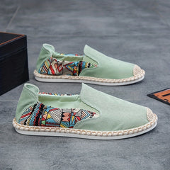 Men's Slip-On Espadrilles Loafers Comfortable Walking Shoes