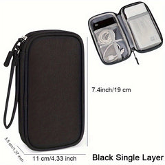 Travel Cable Organizer Bag Pouch Electronic Accessories Carry Case