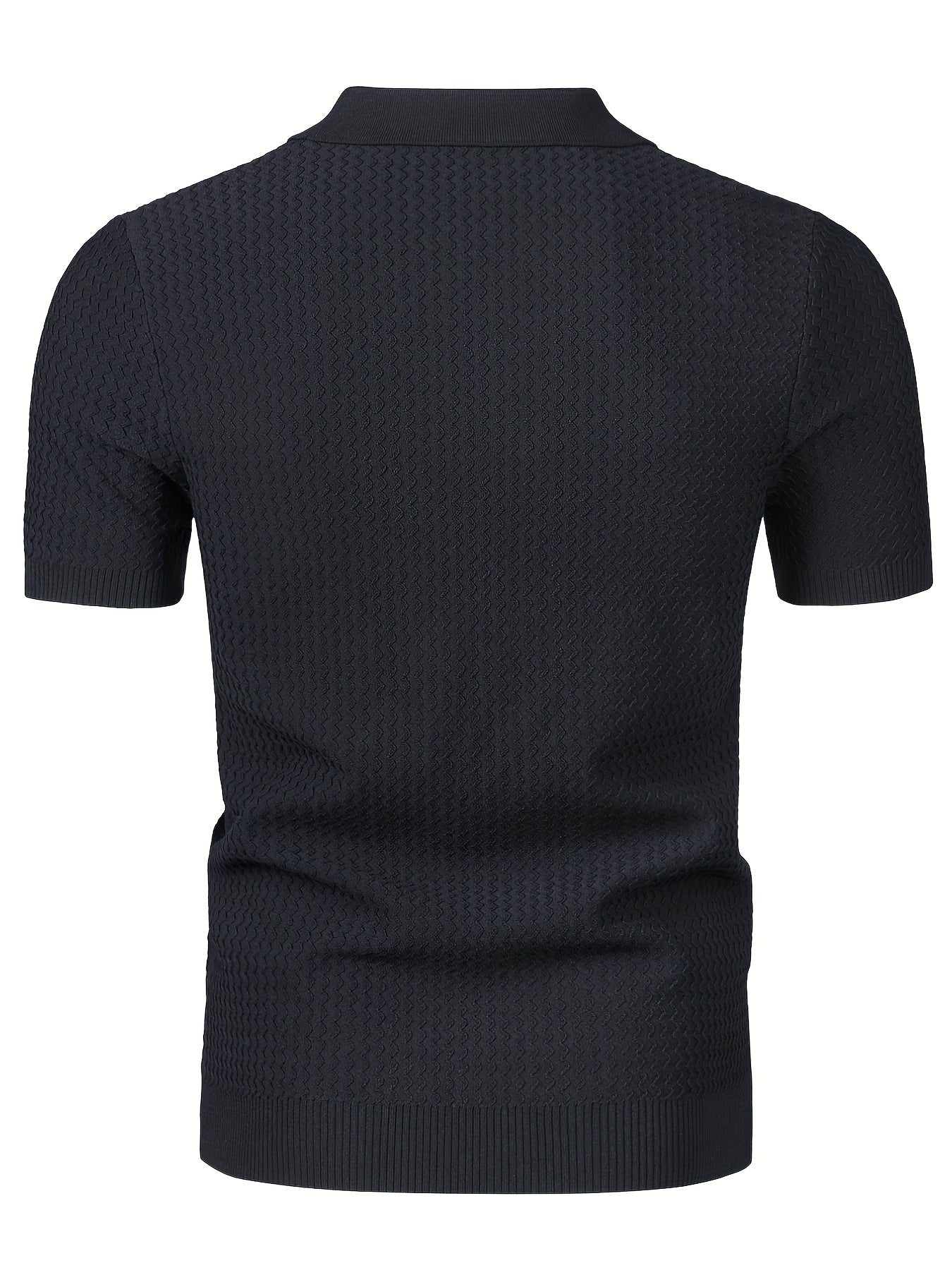 Classic Polo Shirt Men's Business Casual Lapel Button-Up Polo Shirt